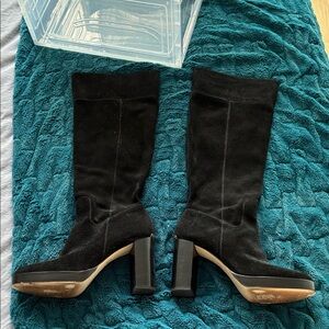 MICHAEL Michael Kors Suede Black Heeled Boots